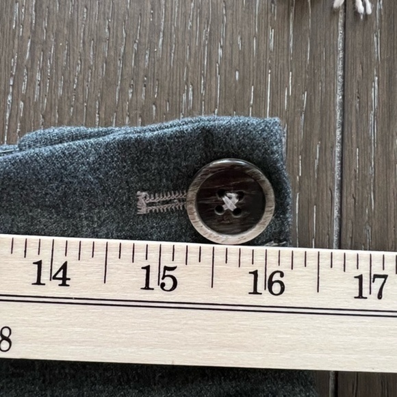 Elevenes for Anthropologie the Brighton, Grayish Green Boot Cut Pants. - Picture 11 of 15